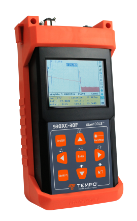 Tempo 930XC-30F-APC-FC Optical Time-Domain Reflectometer, triple wavelength single mode, 1310/1550/1625 nm, APC/FC-