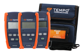 Tempo SMMMKIT-T Optical Power Meter and Stabilized Light Source Kit, OPM520, SLS520, and SLS525-