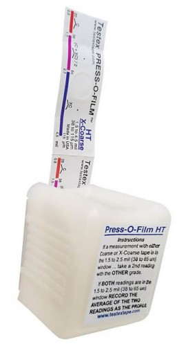 Testex COARSE MINUS Press-O-Film Replica Tape, Coarse Minus Grade-
