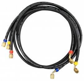Testo 0554 2113 3-Hose Set without valve, low loss, 1/4" to 1/4"-