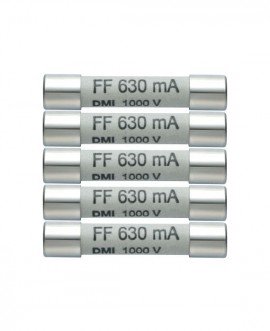 Testo 0590 0006 Spare Fuses, set of 5, 630mA/1000V-