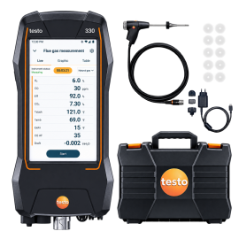 Testo 330 Combustion Analyzer Kit, O<sub>2</sub>, 0 to 20,000 ppm CO-