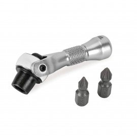 Titan 11331 Ratcheting Swivel Bit Driver, 1/4&amp;quot; drive, 2-1/4&amp;quot; length-