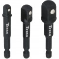 Titan 12002 Impact Socket Adapter and Magnetic Bit Holder, 1/4&amp;quot; hex shank, 4-piece-