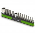 Titan 16113 Bit Socket Set, Tamper-Resistant Star, 13-piece-