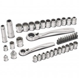 Titan 17441 Pass-Through Ratchet and Socket Set, 41-piece, 1/4&amp;quot; and 3/8&amp;quot; drive-