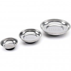 Titan 21260 Magnetic Parts Tray Set, 3-piece, stainless steel-