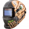 Titan 41279 ADF Welding Helmet, DIN 9 to 13, skull/green-