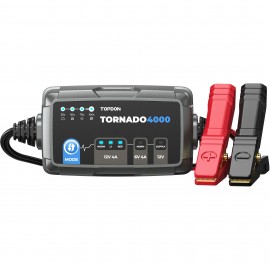 Topdon T4000C Battery Charger, 6 and 12 V, 4 A-