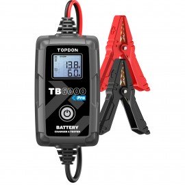 Topdon TB6000PRO Charger and Tester, 6 V/12 V, 6 A-
