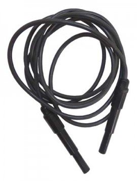 TPI 123501B/5F Test Lead with Banana Plugs, 5', Black-