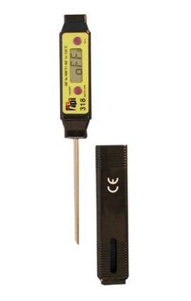 TPI 318 Digital Pocket Thermometer with Chisel Tip, -58 to 300&amp;deg;F-