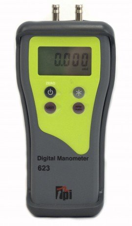TPI 623 Digital Manometer, Dual Input, High Resolution -