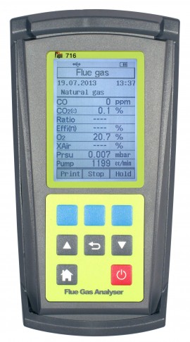 TPI 716 Combustion Analyzer with Graphical Display, Combustible Gas Leak Check Wand-