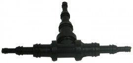 TPI A605 Tapered T Fitting for Manometers, 0.25"-