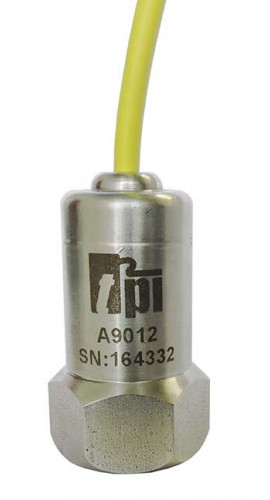 TPI A9012 Accelerometer, 100 mV/g, 2 Hz to 10 kHz-