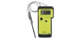 TPI 351/F1 Thermistor Thermometer with Probe, Protective Boot, Soft Pouch-