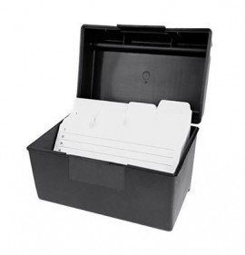Traceable 1007 Slide Holders with storage box, four 3 x 1&quot; slides per card, 12-pack-