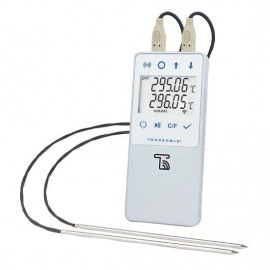 Traceable 18004-27 High-Temperature Wi-Fi Data Logger with 2 stainless-steel probes, 32 to 572&amp;deg;F-