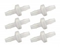 Traceable 3297 Chemical-Resistant Check Valves, 0.25", 6-Pack-