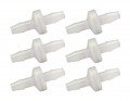 Traceable 3297 Chemical-Resistant Check Valves, 0.25&quot;, 6-Pack-