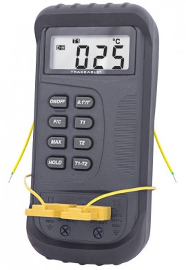 Traceable 4135 Two-Channel Thermometer with Offsets-