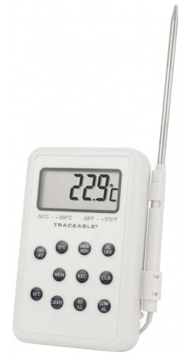Traceable 4373 Memory/Waterproof Thermometer-
