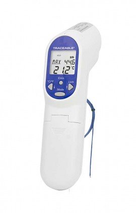 Traceable 4482 Infrared Thermometer with Type-K probe, -83 to 2552&amp;deg;F-