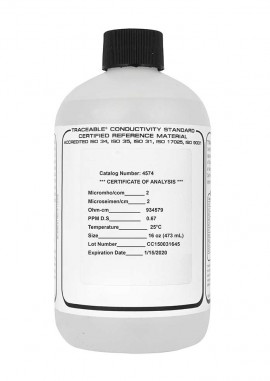 Traceable 4574 Conductivity and TDS Standard, 1 &amp;mu;S/cm, 16 fl oz-
