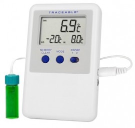 Traceable 4735 Ultra Refrigerator/Freezer Thermometer with 1 Vaccine Bottle, -58 to 158&amp;deg;F-