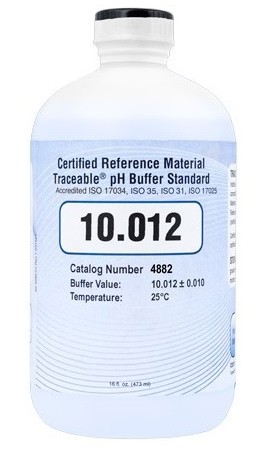 Traceable 4882 pH Buffer Standard, 10.012 pH, Blue-