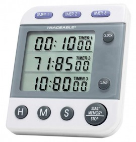 Traceable 5008 Three-Line Alarm Timer-