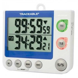 Traceable 5017 Flashing LED Alert Big-Digit Timer, dual channel-