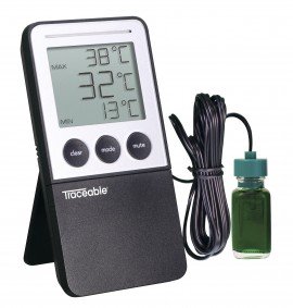 Traceable 5650TR Refrigerator/Freezer Digital Thermometer with bottle probe, -58 to 158&amp;deg;F-