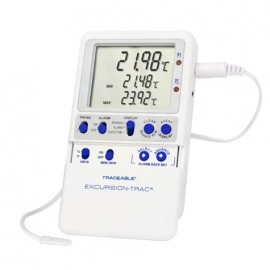 Traceable 6432 Excursion-Trac Data Logging Refrigerator/Freezer Thermometer with 1 bullet probe-