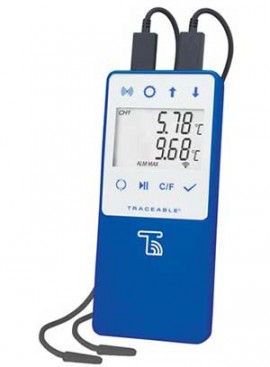 Traceable 6502 Wi-Fi Data Logging Refrigerator/Freezer Thermometer with 2 bullet probes-