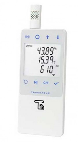 Traceable 6529 Wi-Fi Data Logging Barometer with external ambient sensor-