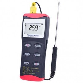 Traceable 91210-05 Thermocouple Thermometer with memory and calibration, -328 to 2,498&amp;deg;F-
