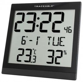 Traceable 94460-35 Radio-Controlled Digital Wall Clock, EU radio signal-
