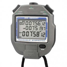 Traceable 98766-09 All-Function Digital Stopwatch with Calibration, 300-Point Memory-
