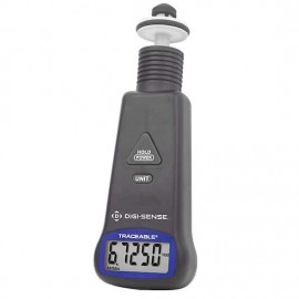 Traceable 98767-07 Touch Digital Tachometer with calibration, 10 to 99,999 rpm-