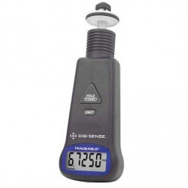 Traceable 98767-07 Touch Digital Tachometer with calibration, 10 to 99,999 rpm-