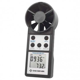 Traceable 98767-12 Vane Anemometer with RS-232 Output and Calibration, 14 to 122&amp;deg;F, 80 to 5,900 ft/min-