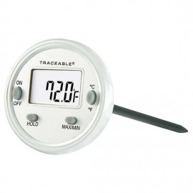 Traceable 98767-27 Metal Thermometer with calibration, -4 to 185&amp;deg;F-
