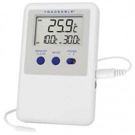 Traceable 98767-56 Ultra Refrigerator/Freezer Thermometer with calibration, 1 bullet probe, -58 to 158&amp;deg;F-