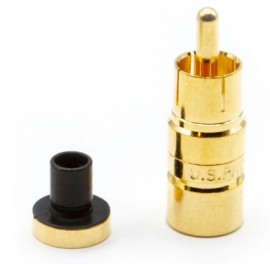 Triplett 100-18CSGTP RCA Male Compression Connector for the RGB Cable, gold-plated, 10-pack-