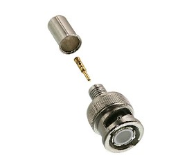 Triplett 305-10TP Male BNC Crimp/Cimp Connector, 10-pack, 50 &amp;ohm;-