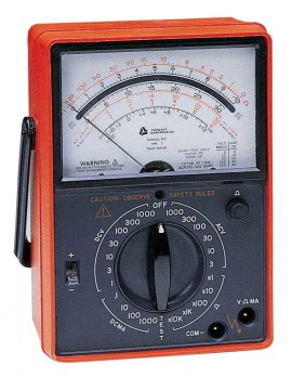 Triplett 60 Analog Volt-Ohm Meter, 1,000 VAC/VDC, 1,000 mA DC-