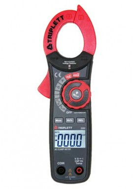 Triplett 9305 Compact Digital AC Current Clamp-On Meter, 400 A, 600 V-