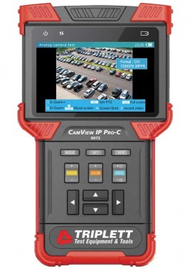 Triplett CamView IP Pro-C Camera Tester, SD/HD-CVI 2.0/IP/H.264-